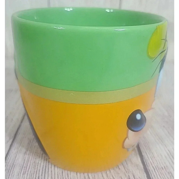 Disney Store 3D Raised Goofy Coffee Tea Mug Cup Green Orange Black 4.5" - Picture 4 of 6